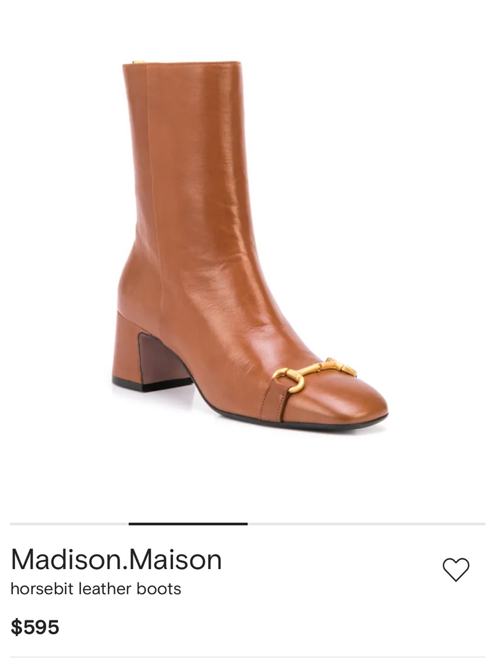 Madison Maison Horsebit Leather Boots